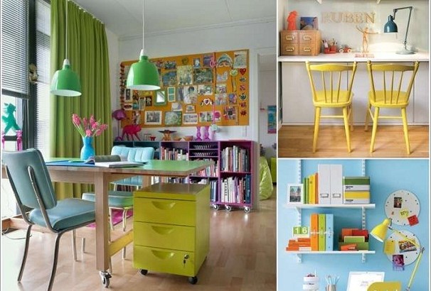 Trang trí góc làm việc xinh xắn